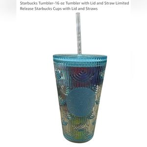 🆕New Grande Mermaid Scale Iridescent Starbucks cup